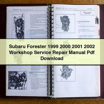 Subaru Forester 1999 2000 2001 2002 Workshop Service Repair Manual Pdf 