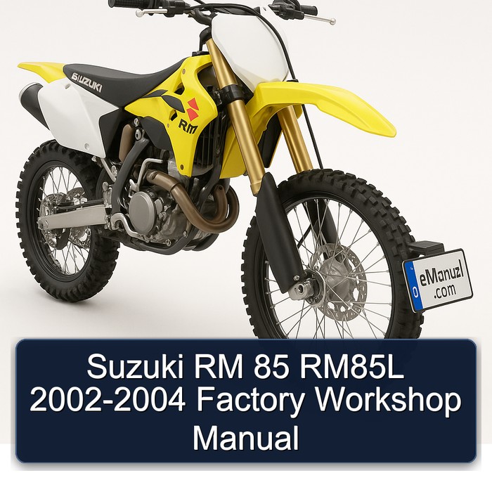 Suzuki RM 85 RM85L 2002-2004 Factory Workshop Manual