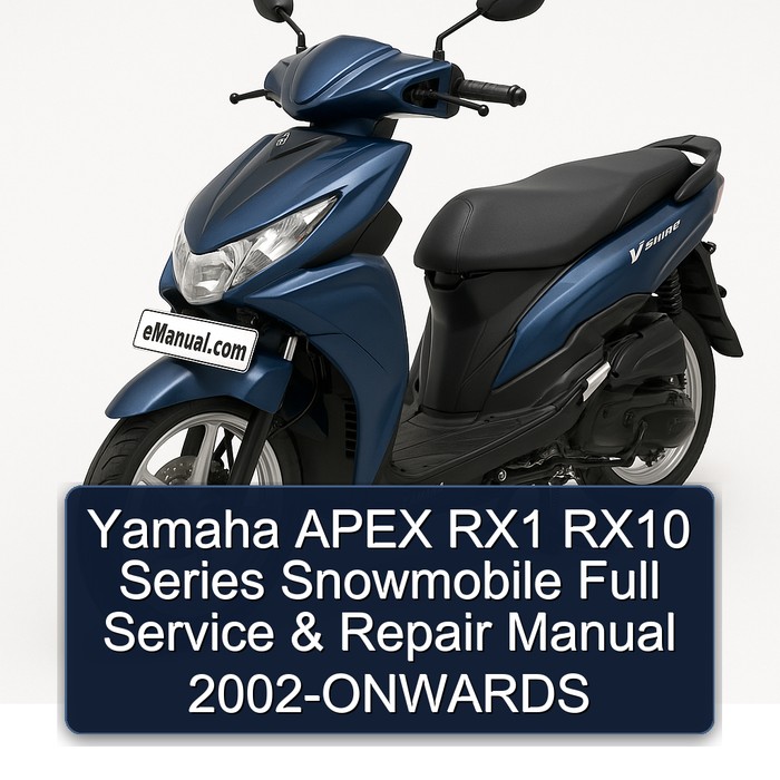 Yamaha APEX RX1 RX10 Series Snowmobile Full Service & Repair Manual 2002-ONWARDS 