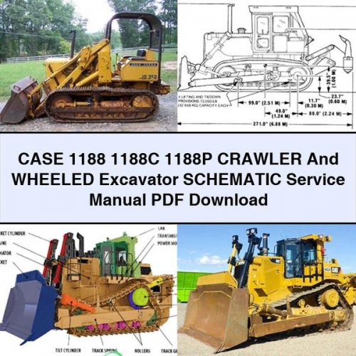 Manual de Servicio de la Excavadora CASE 1188, 1188C, 1188P (Orugas y Ruedas) - PDF