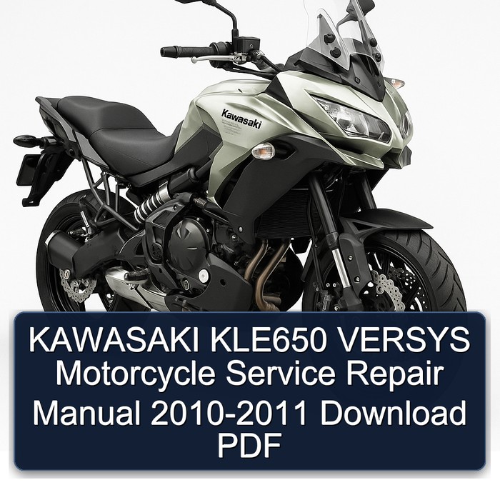 KAWASAKI KLE650 VERSYS Motorcycle Manual de servicio y reparación 2010-2011 Download PDF