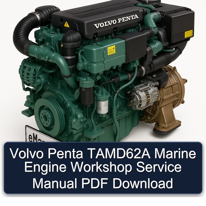 Volvo Penta TAMD62A Marine Engine Workshop Service Manual PDF Download