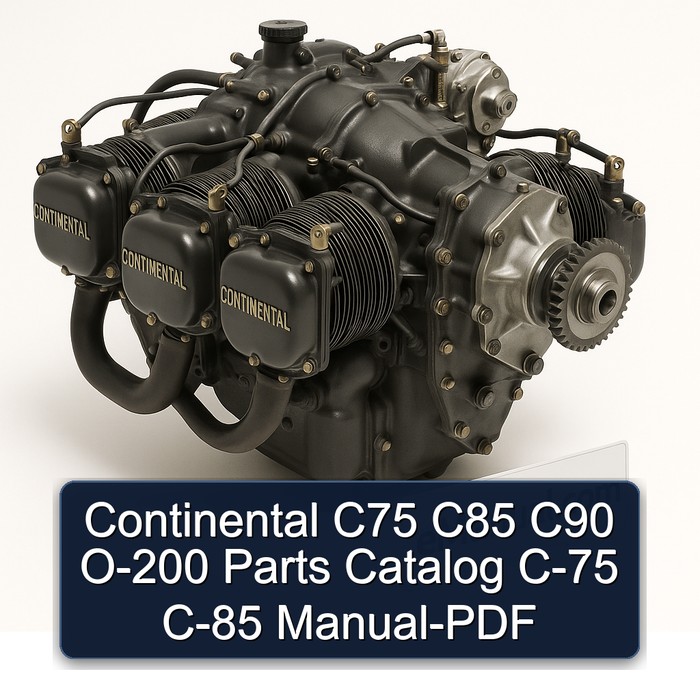 Continental C75 C85 C90 O-200 Parts Catalog C-75 C-85 Manual-PDF