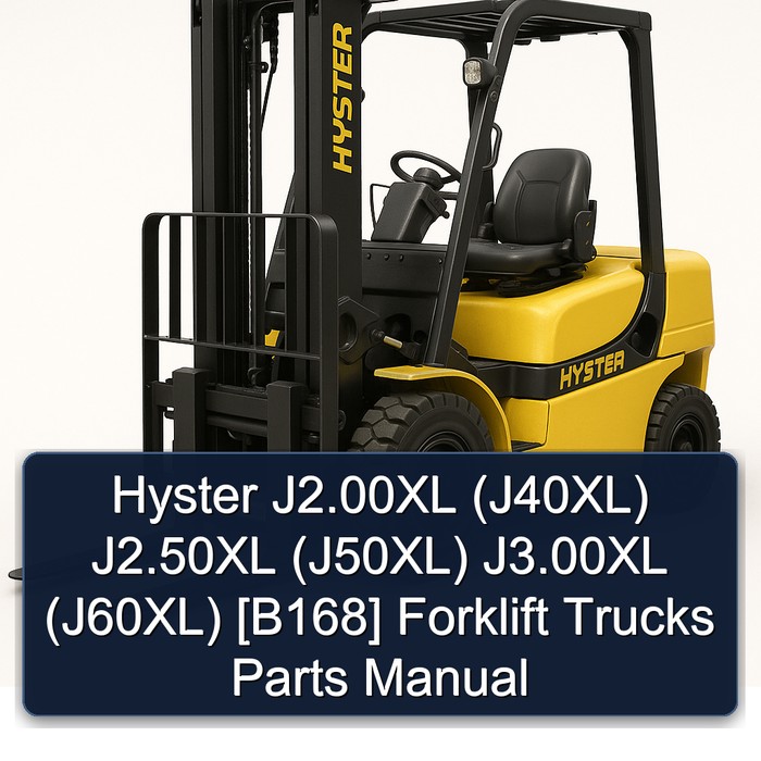 Ersatzteilhandbuch für Gabelstapler Hyster J2.00XL (J40XL), J2.50XL (J50XL), J3.00XL (J60XL) [B168]