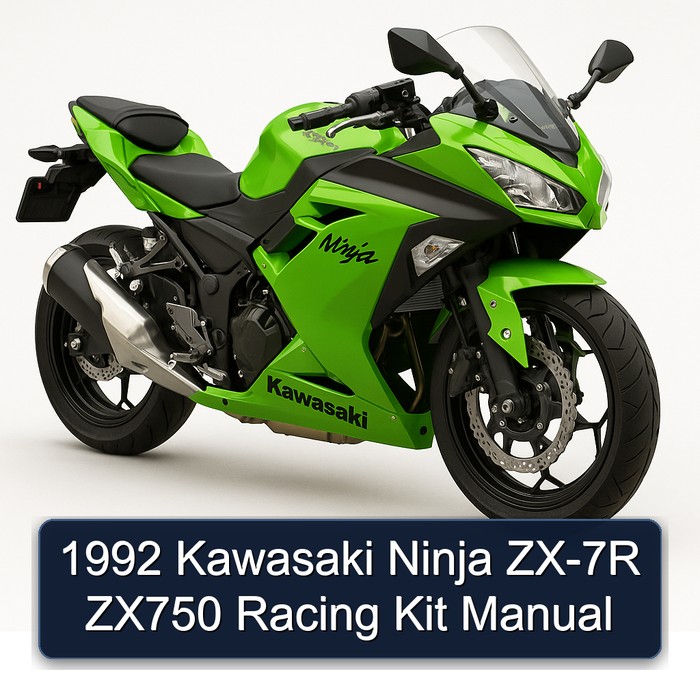 1992 Kawasaki Ninja ZX-7R ZX750 Racing Kit Manual