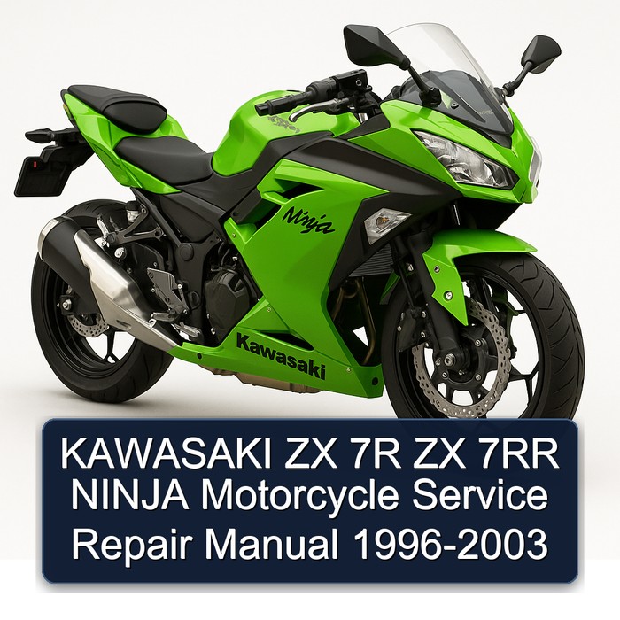 KAWASAKI ZX 7R ZX 7RR NINJA Motorcycle Manual de servicio y reparación 1996-2003