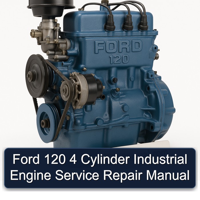 Ford 120 4 Cylinder Industrial Engine Manual de servicio y reparación
