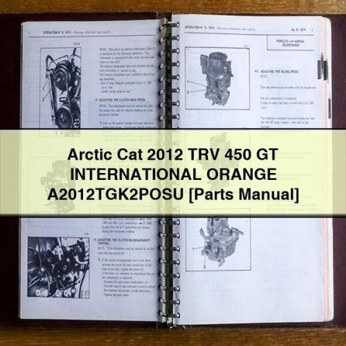 Arctic Cat TRV 450 GT International Orange - Teilehandbuch (2012)