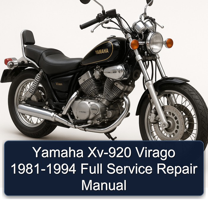Yamaha Xv-920 Virago 1981-1994 Full Manual de servicio y reparación