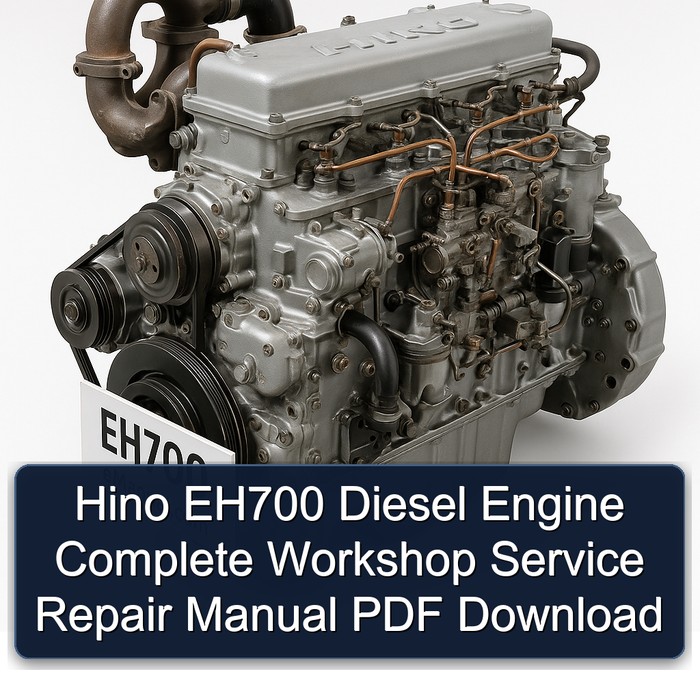 Hino EH700 Diesel Engine Manual completo de servicio y reparación del taller PDF Download