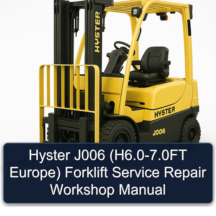 Manual de Reparación y Servicio de Montacargas Hyster J006 (H6.0-7.0FT Europa)