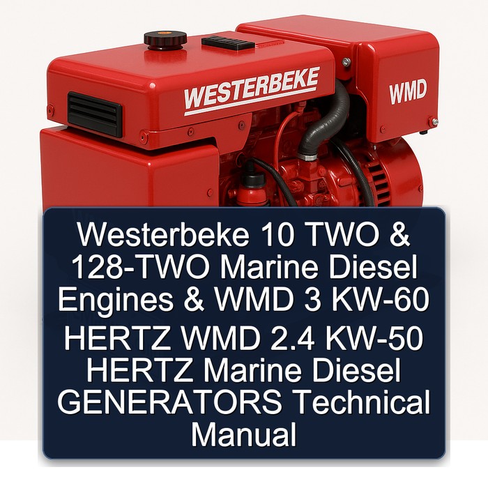 Westerbeke 10 TWO & 128-TWO Marine Diesel Engines & WMD 3 KW-60 HERTZ WMD 2.4 KW-50 HERTZ Marine Diesel GENERATORS Technical Manual