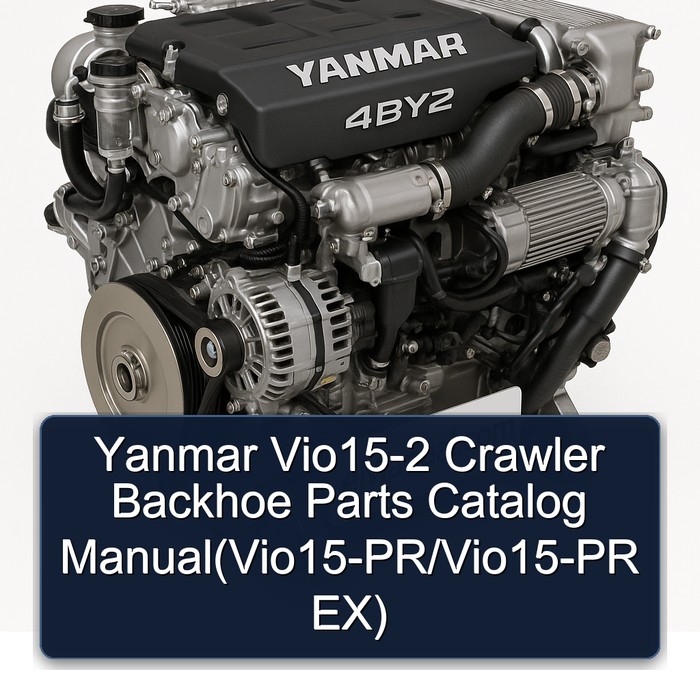 Catálogo de Piezas y Manual del Excavador de Cadenas Yanmar Vio15-2 (Vio15-PR/Vio15-PR EX)