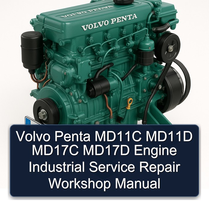 Volvo Penta MD11C MD11D MD17C MD17D Engine Industrial Service Repair Workshop Manual 