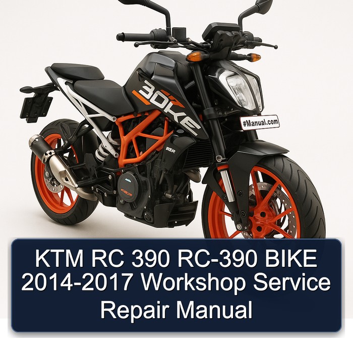 KTM RC 390 RC-390 BIKE 2014-2017 Workshop Manual de servicio y reparación