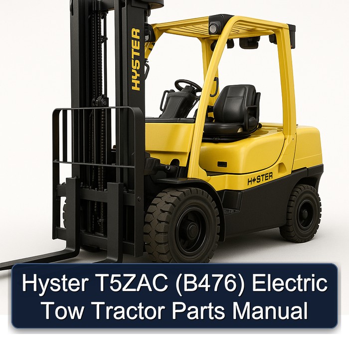 Manual de Partes para Tractor de Arrastre Eléctrico Hyster T5ZAC (B476)