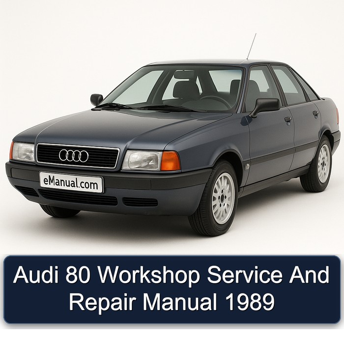 Audi 80 Workshop Service And Repair Manual 1989