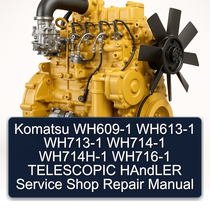 Komatsu WH609-1 WH613-1 WH713-1 WH714-1 WH714H-1 WH716-1 TELESCOPIC HAndLER Service Shop Repair Manual 