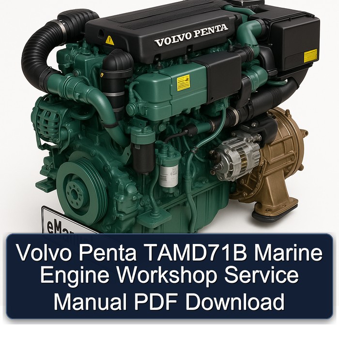 Volvo Penta TAMD71B Marine Engine Workshop Service Manual PDF Download