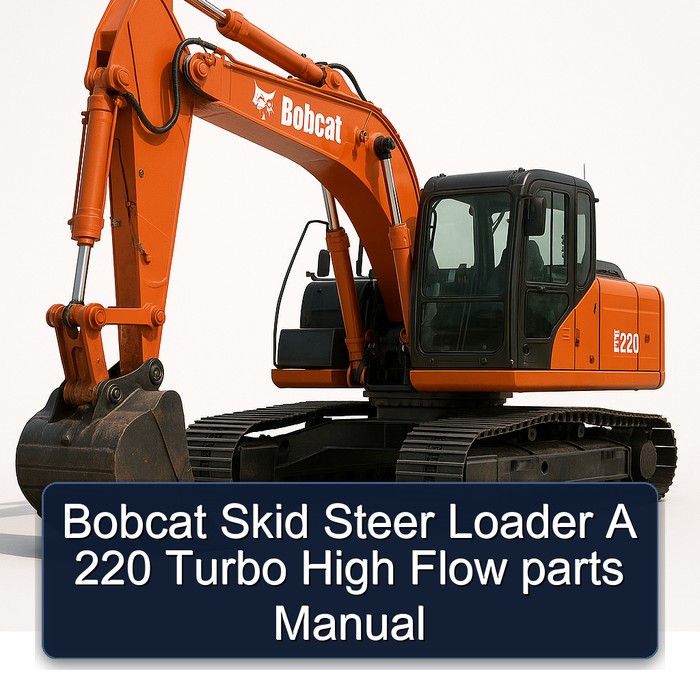 Bobcat Skid Steer Loader A 220 Turbo High Flow parts Manual