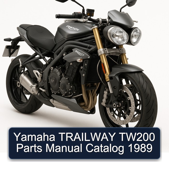 Yamaha TRAILWAY TW200 Parts Manual Catalog  1989