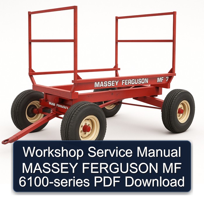 Workshop Service Manual MASSEY FERGUSON MF 6100-series PDF Download