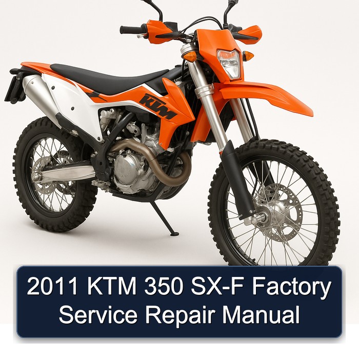 2011 KTM 350 SX-F Factory Manual de servicio y reparación