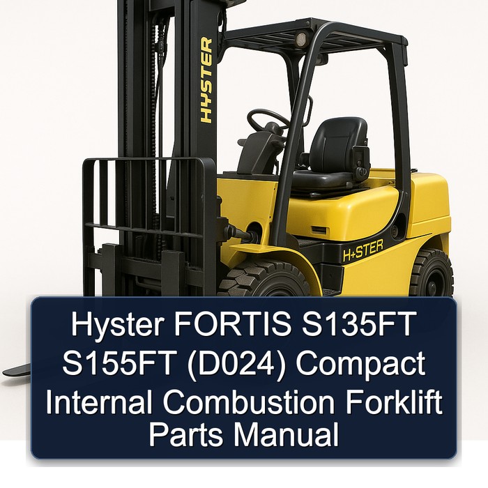 Hyster FORTIS S135FT / S155FT (D024) - Teilehandbuch für Kompaktstapler mit Verbrennungsmotor