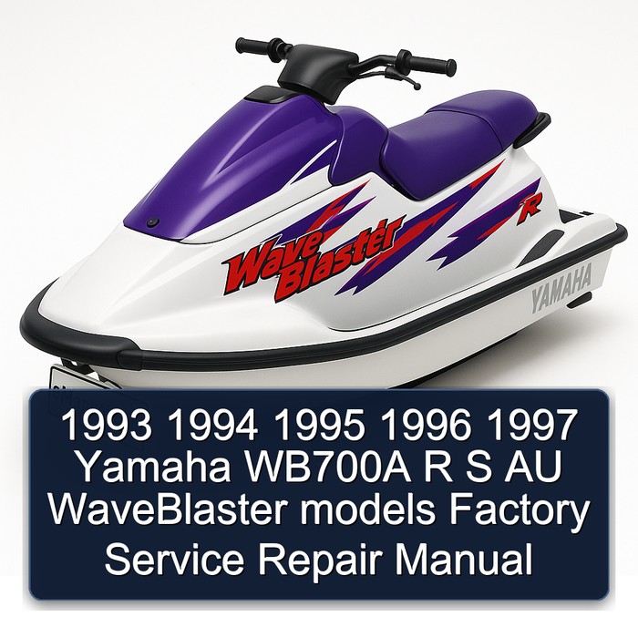 1993 1994 1995 1996 1997 Yamaha WB700A R S AU WaveBlaster models Factory Manual de servicio y reparación