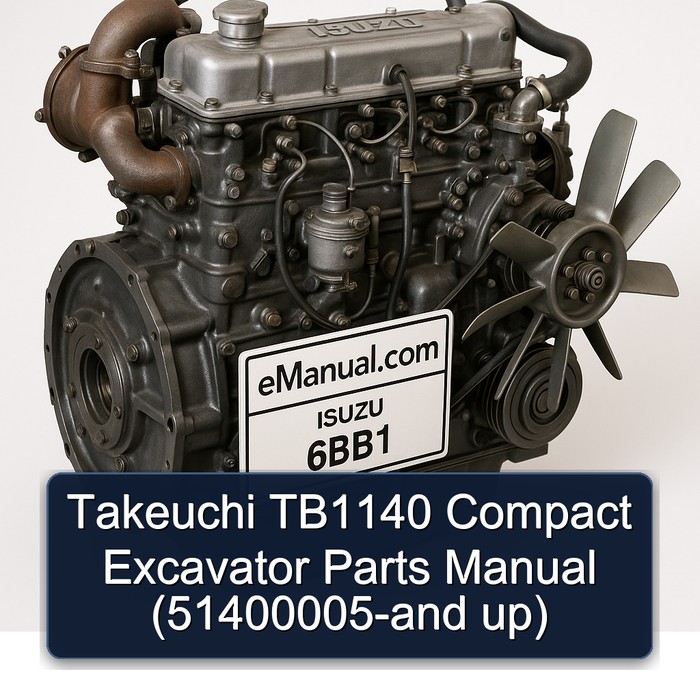 Takeuchi TB1140 Kompaktbagger Ersatzteilhandbuch