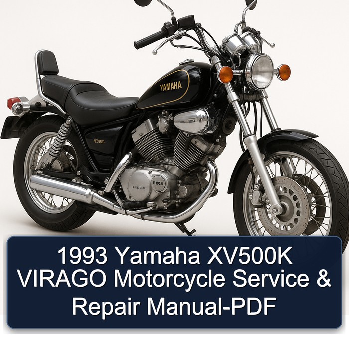 1993 Yamaha XV500K VIRAGO Motorcycle Service & Repair Manual-PDF 