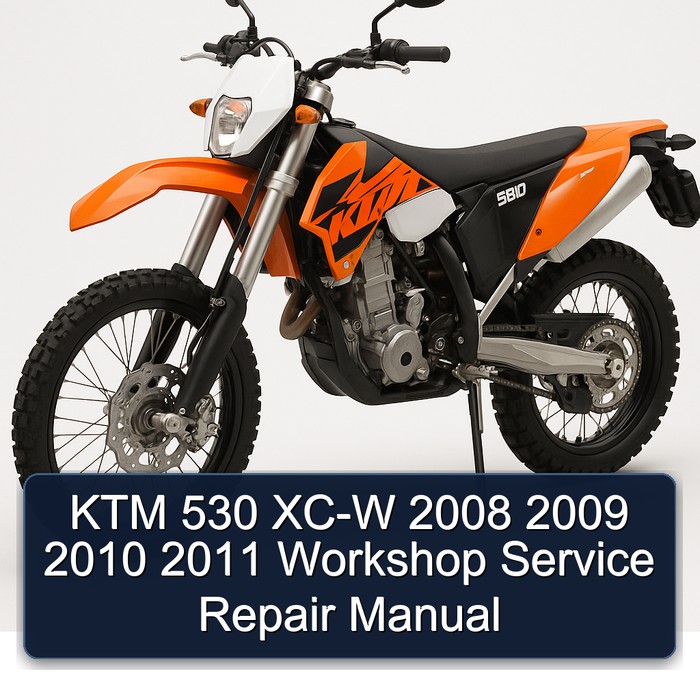 KTM 530 XC-W 2008 2009 2010 2011 Workshop Manual de servicio y reparación
