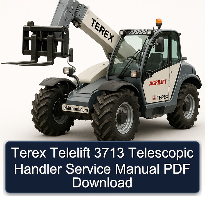 Terex Telelift 3713 Telescopic Handler Service Manual PDF Download