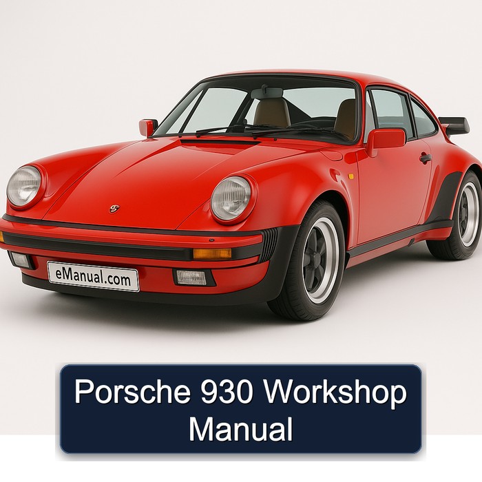 Porsche 930 Workshop Manual