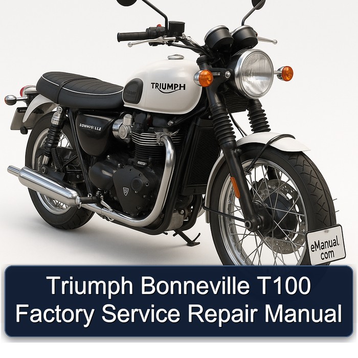 Triumph Bonneville T100 Factory Manual de servicio y reparación
