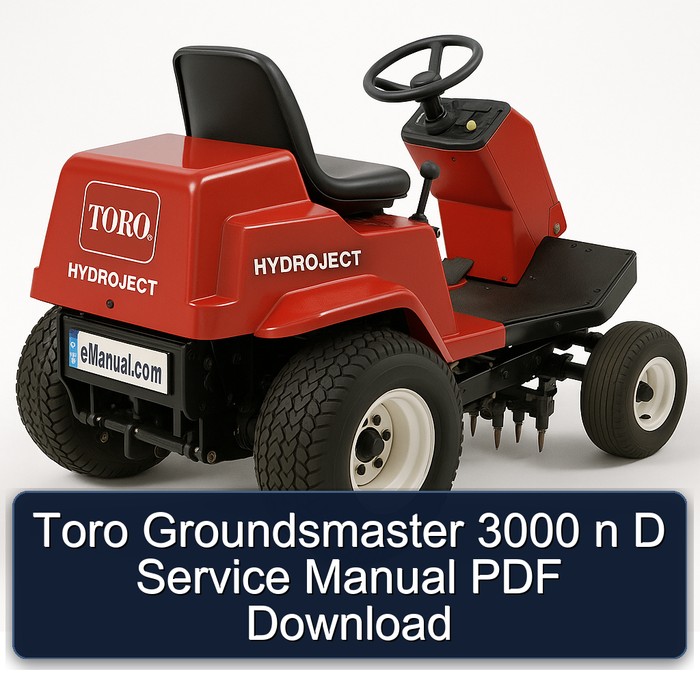 Manual de Servicio Toro Groundsmaster 3000 n D (PDF)