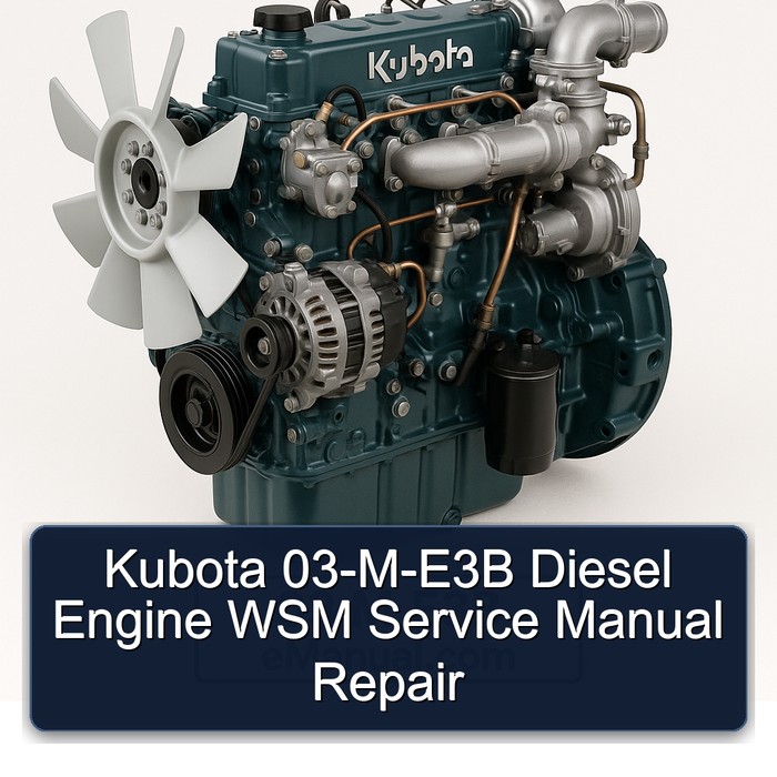 Manual de Servicio y Reparación WSM Kubota 03-M-E3B Diesel