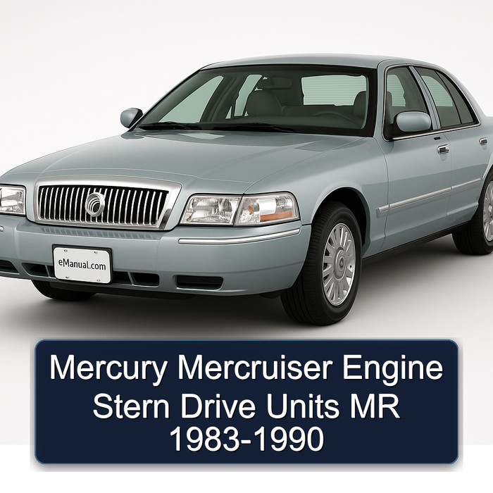 Mercury Mercruiser Engine Stern Drive Units MR 1983-1990
