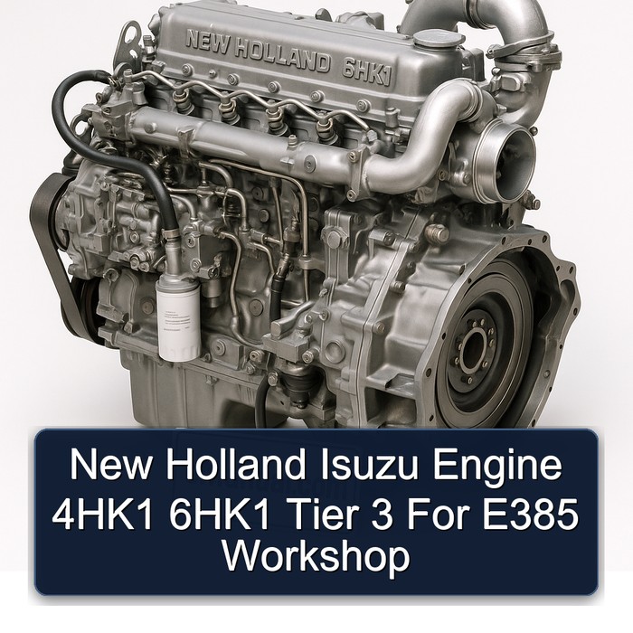New Holland Isuzu Engine 4HK1 6HK1 Tier 3 For E385 Workshop