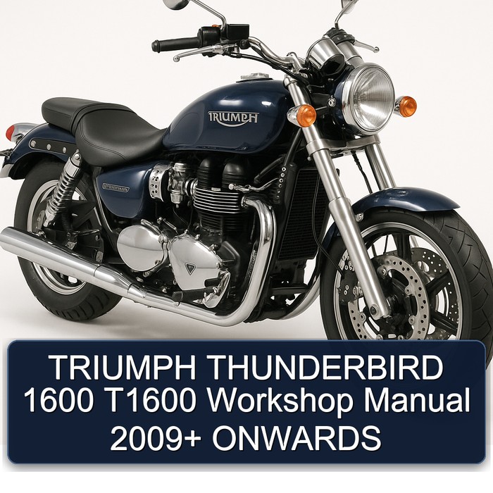 TRIUMPH THUNDERBIRD 1600 T1600 Workshop Manual 2009+ ONWARDS