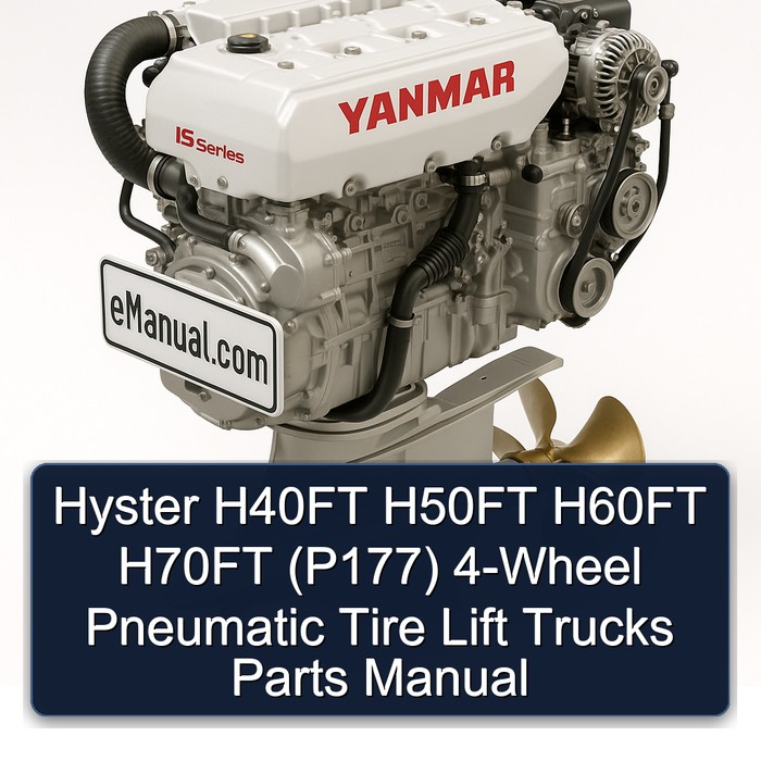 Hyster H40FT H50FT H60FT H70FT (P177) 4-Wheel Pneumatic Tire Lift Trucks Parts Manual 
