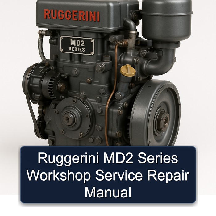 Manual de Servicio y Reparación de Taller Ruggerini MD2
