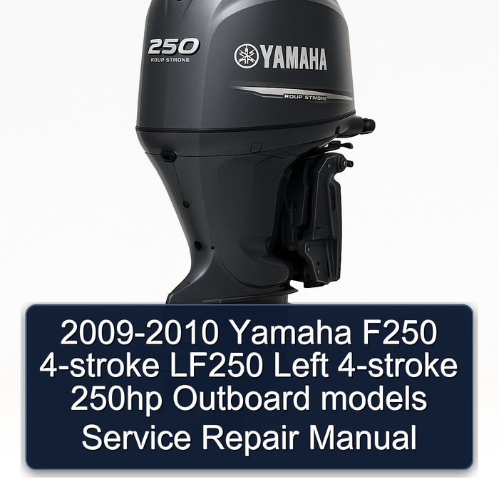 2009-2010 Yamaha F250 4-stroke LF250 Left 4-stroke 250hp Outboard models Manual de servicio y reparación