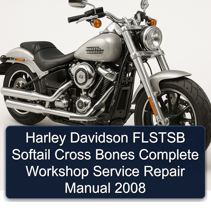Harley Davidson FLSTSB Softail Cross Bones Manual completo de servicio y reparación del taller 2008