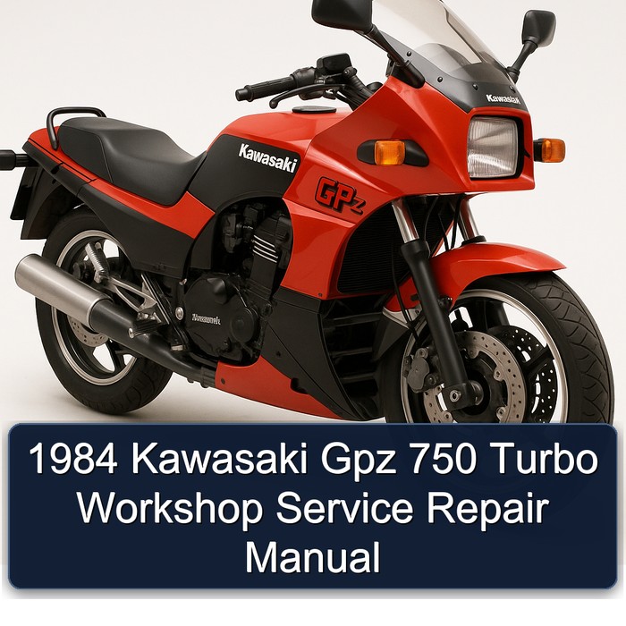 1984 Kawasaki Gpz 750 Turbo Workshop Manual de servicio y reparación
