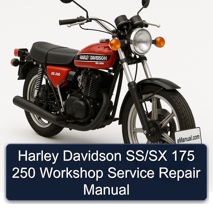 Harley Davidson SS/SX 175 250 Workshop Manual de servicio y reparación