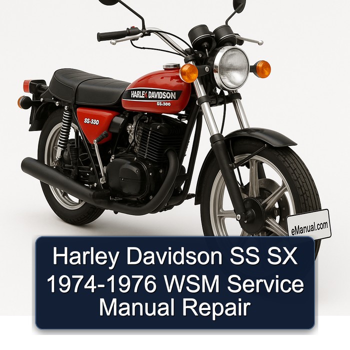 Harley Davidson SS SX 1974-1976 WSM Service Manual Repair