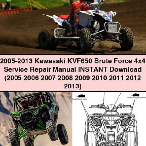 2005-2013 Kawasaki KVF650 Brute Force 4x4 Manual de servicio y reparación Instant Download (2005 2006 2007 2008 2009 2010 2011 2012 2013) PDF