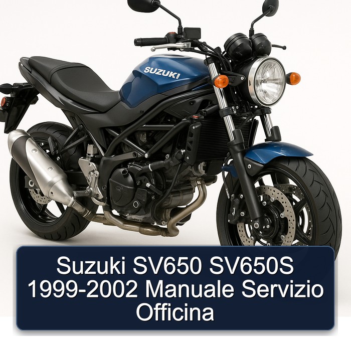 Suzuki SV650 SV650S 1999-2002 Manuale Servizio Officina