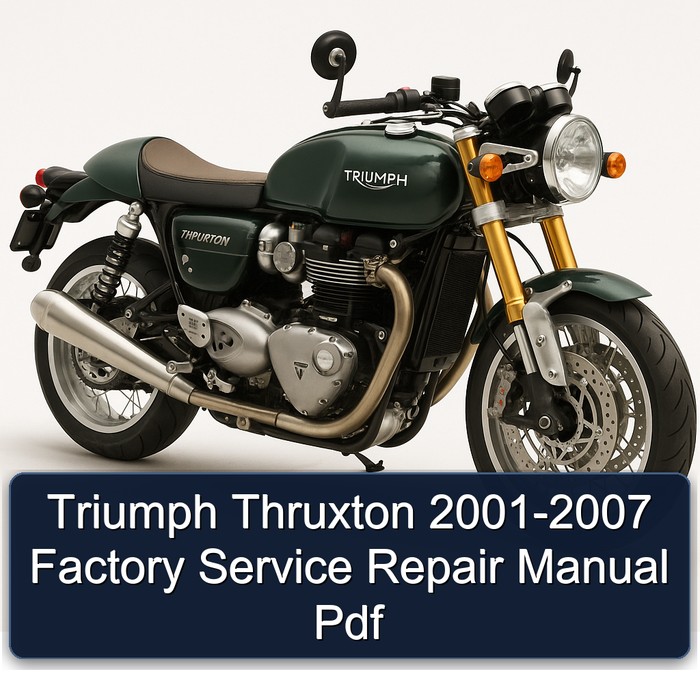 Triumph Thruxton 2001-2007 Factory Service Repair Manual Pdf